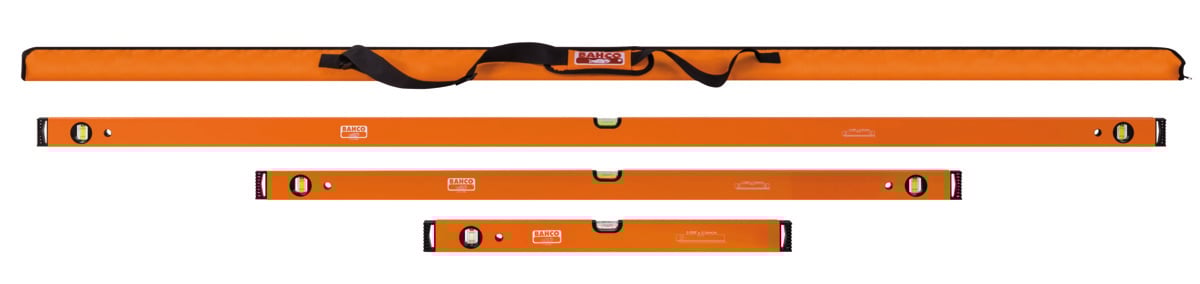 Bahco Waterpassenset 600. 1200. 1800 mm 3-delig in tas 416-SET+BAG