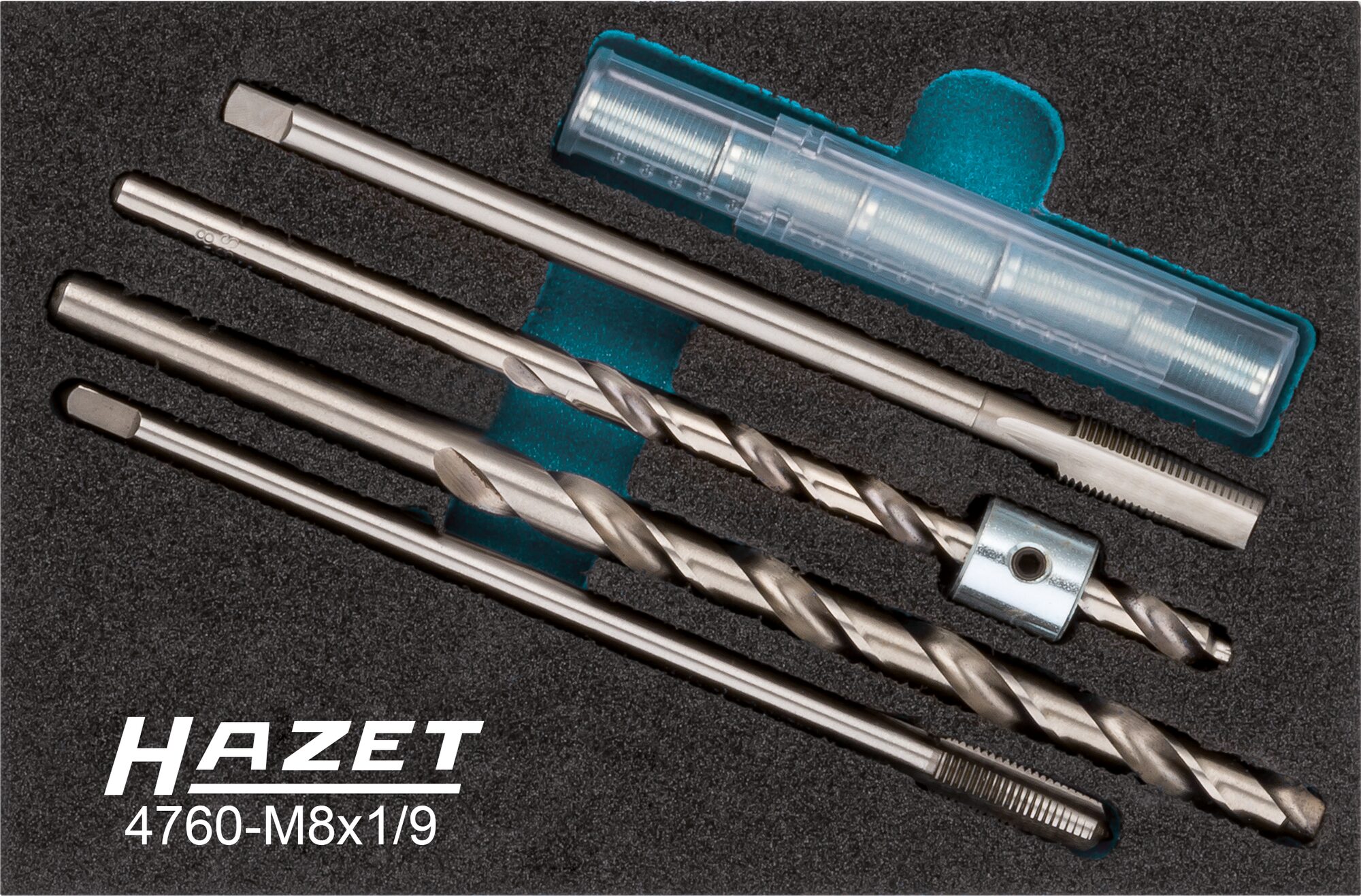 HAZET Reparatieset voor gloeibougies 4760-M8X1/9 · 9-delig