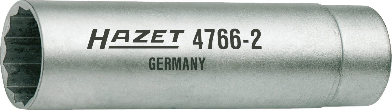 HAZET Bougiesleutel 4766-2 · 3/8 inch (10 mm) vierkant hol · Buitentwaalfkant profiel · SW 14 mm