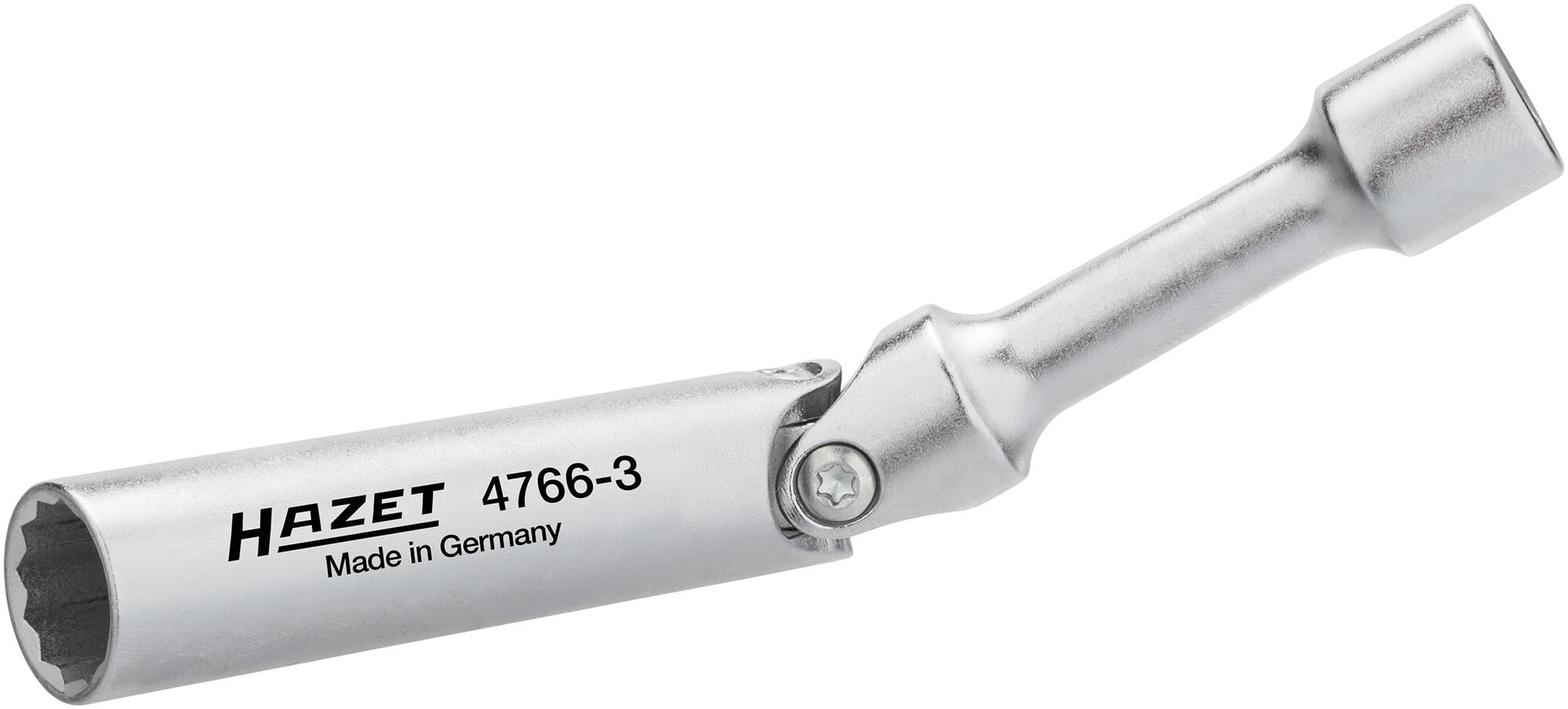 HAZET Bougiesleutel 4766-3 · 3/8 inch (10 mm) vierkant hol · Buitentwaalfkant profiel · SW 14 mm