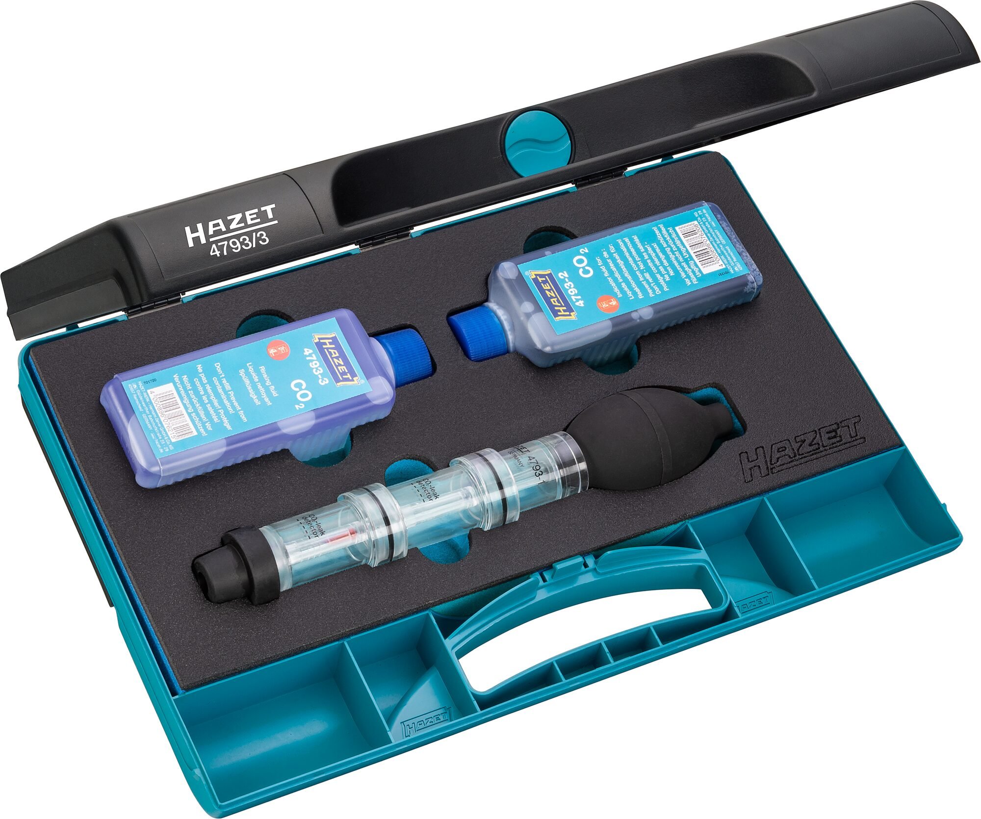 HAZET Cilinderkop-lekkage-tester 4793/3 · 3-delig