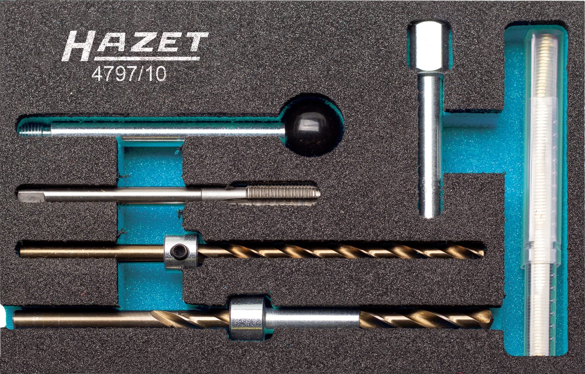 HAZET Schroefdraadreparatieset voor injectorbevestigingsschroef 4797/10 · 10-delig