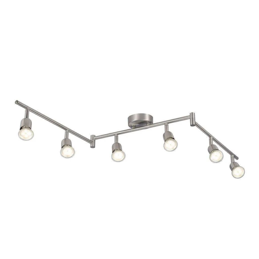 Nordlux Opbouw spot 6x GU10 Avenue geborsteld staal - 4800510