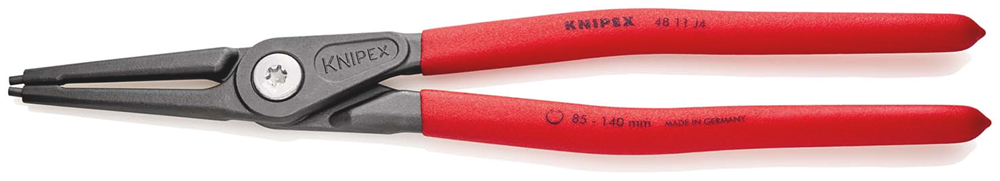 Knipex Precisie-borgveertang voor binnenringen in boringen | Anti-slip kunststof bekleed - 48 11 J4 SB
