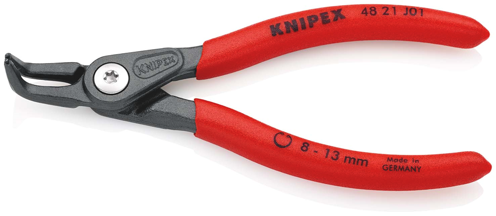 Knipex Precisie-borgveertang voor binnenringen in boringen | Anti-slip kunststof bekleed - 48 21 J01 SB