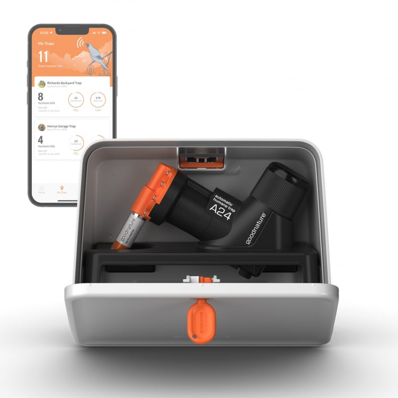 Gallagher Goodnature Professionele Rattenval Kit | Gifvrije inloop | 24x automatische reset | verbinden met gratis app | veilig voor kinderen 483360
