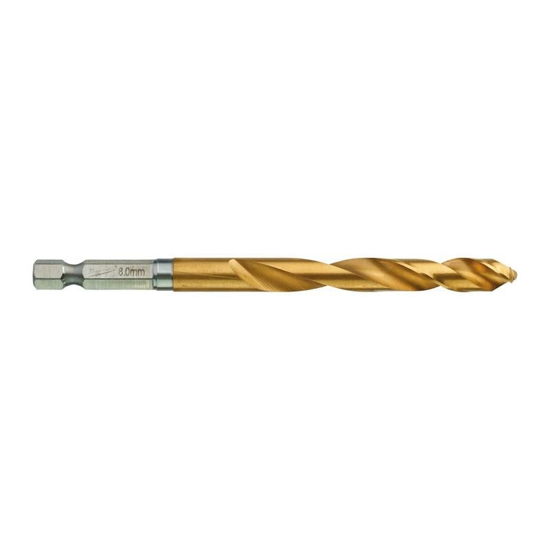 Milwaukee Accessoires Metaalboor Shockwave HSS-G Ti. 8mm -1pc - 48894719