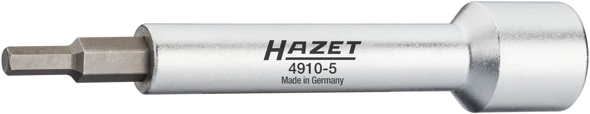 HAZET Verlengstuk 4910-5 · 1/2 inch (12,5 mm) vierkant hol · Binnen-zeskant-profiel · SW 5 mm
