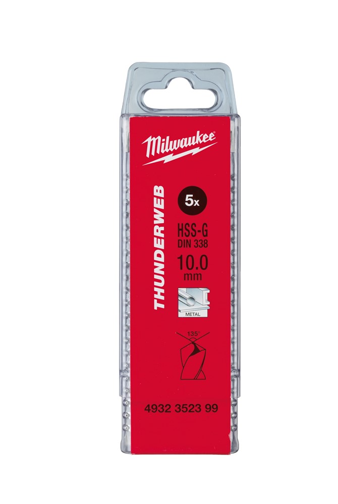 Milwaukee Accessoires Thunderweb HSS-G metaalboor 11,5 x 142 x 94 mm (5 stuks) - 4932352402