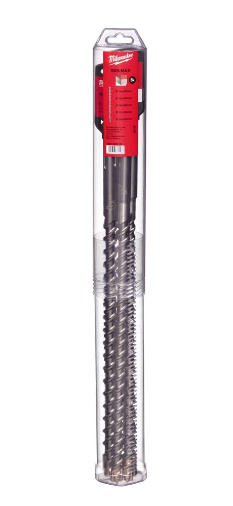 Milwaukee Accessoires Set SDS-max hamerboren (5-delig) Ø 16 / 18 x 540 mm + Ø 20 / 22 / 25 x 520 mm - 4932352800