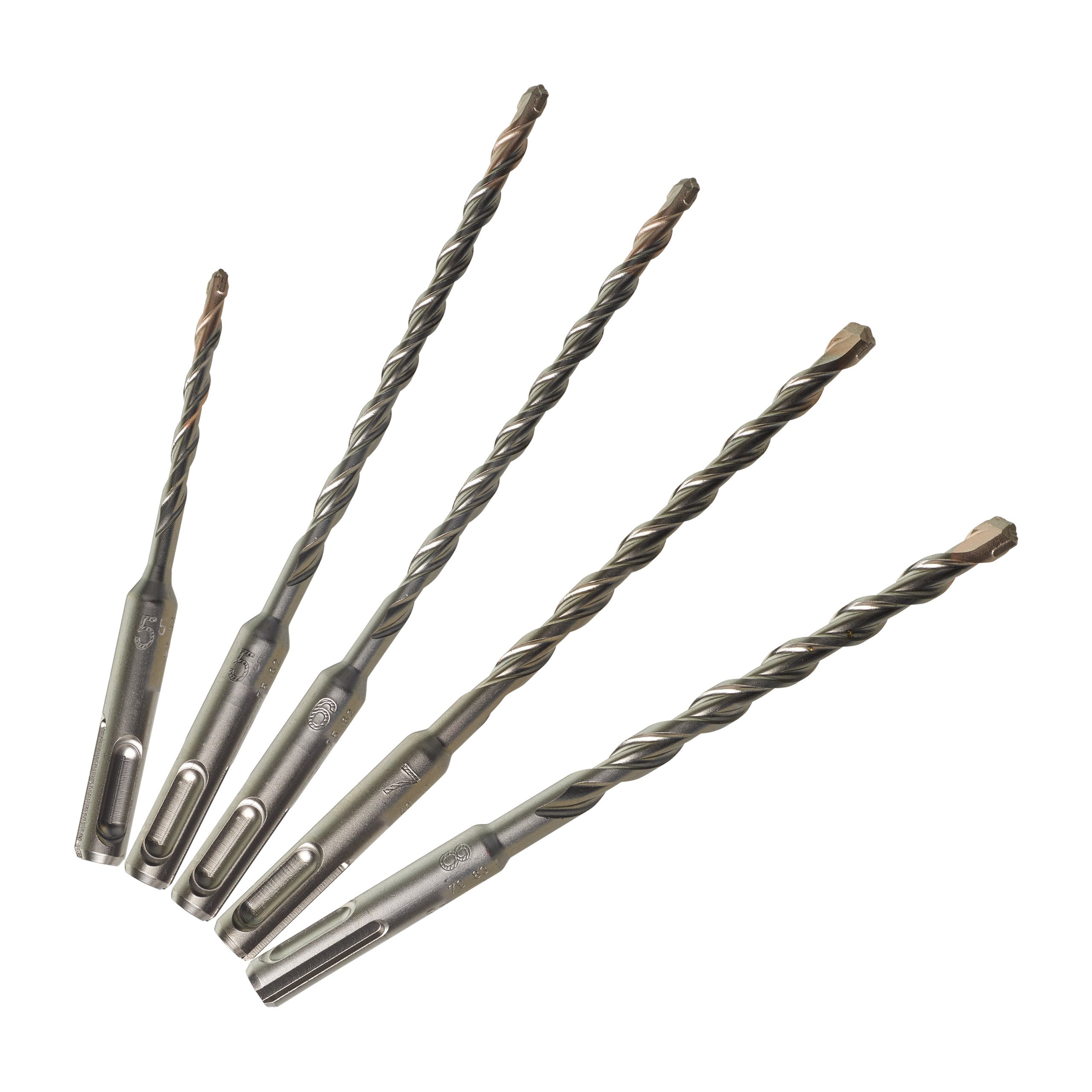 Milwaukee Accessoires Set SDS-plus hamerboren (5-delig) - Inhoud: Ø 5.5"x110 mm en Ø 5.5"/"6"/"7"/"8"x160 mm - 4932352834