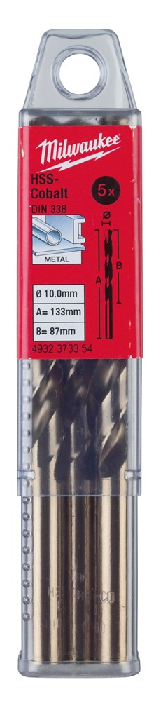Milwaukee Accessoires HSS-G Co metaalboor 11,5 x 142 mm (5 stuks) - 4932373357