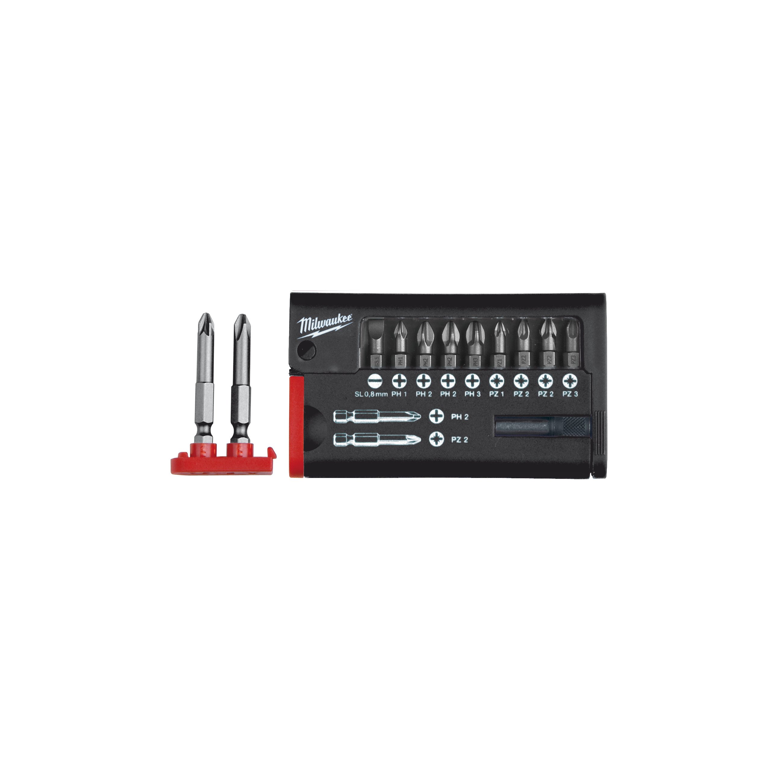 Milwaukee Accessoires Schroefbitcassette, oranje (12-delig) - 4932399513