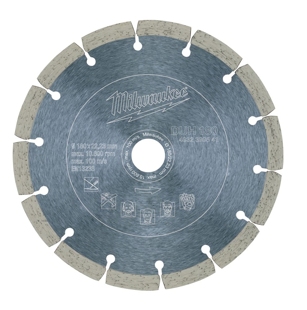 Milwaukee Accessoires Diamantdoorslijpschijf DUH 180 - 4932399541