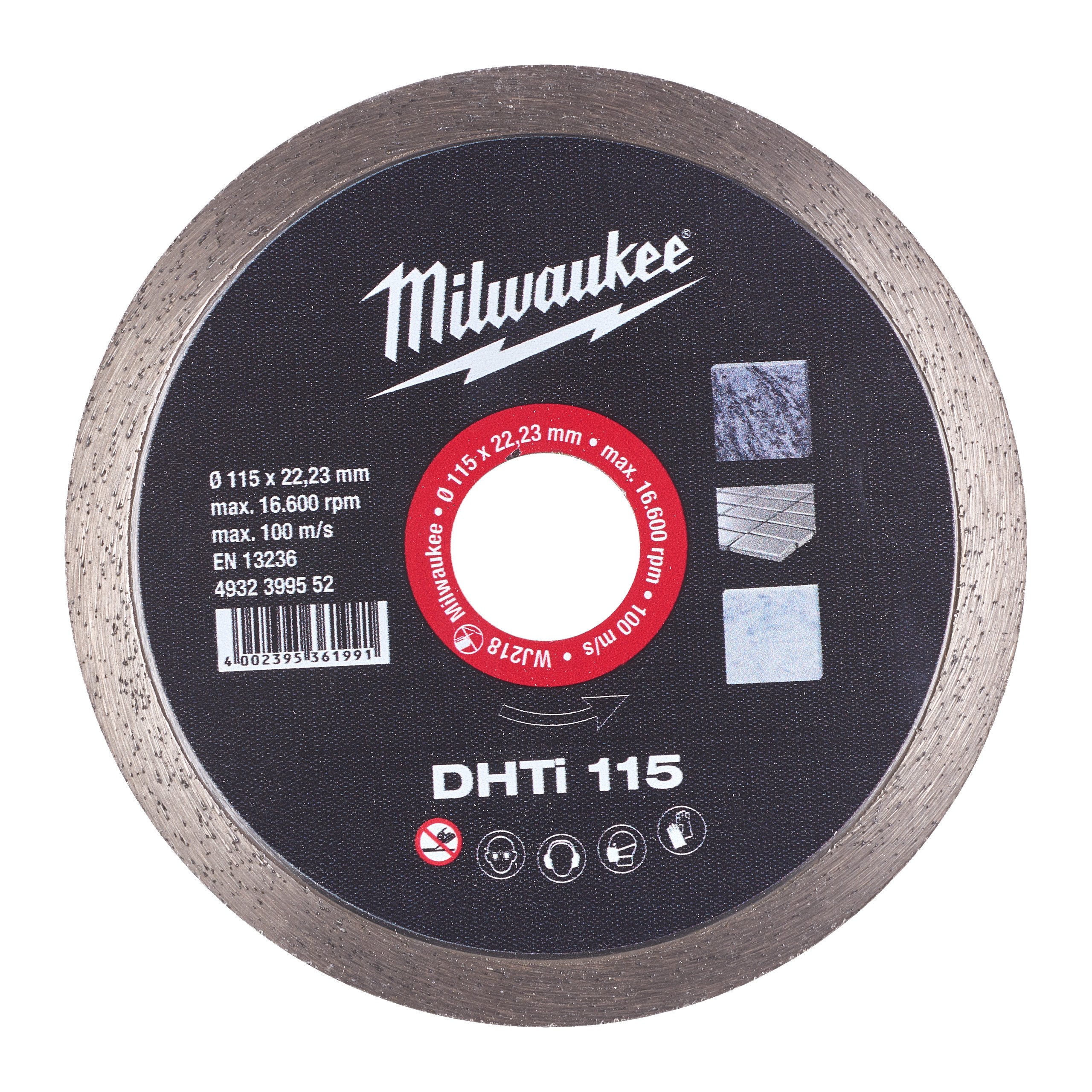 Milwaukee Accessoires Diamantdoorslijpschijf DHTi 115 - 4932399552