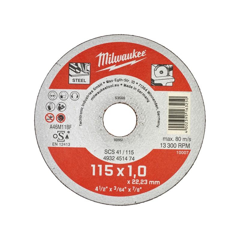 Milwaukee Accessoires metaaldoorslijpschijf SCS 41/115 (1) - 50 stuks - 4932451474