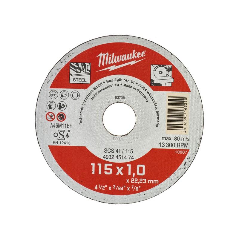 Milwaukee Accessoires metaaldoorslijpschijf Baliedisplay SCS 41/115 (1) (200 st.) - 4932451475