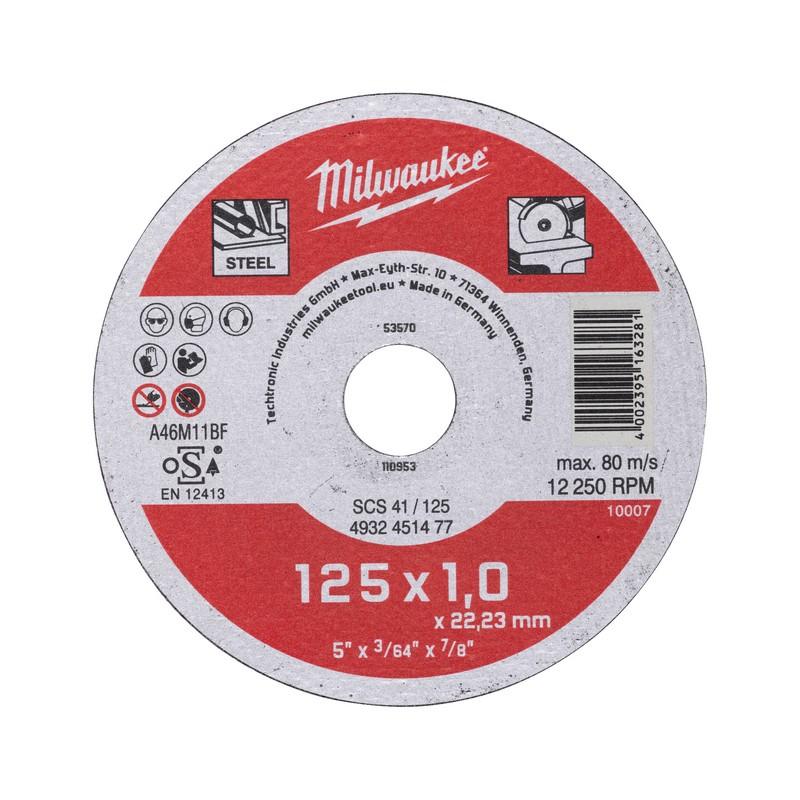 Milwaukee Accessoires metaaldoorslijpschijf SCS 41/125 (1) - 50 stuks - 4932451477