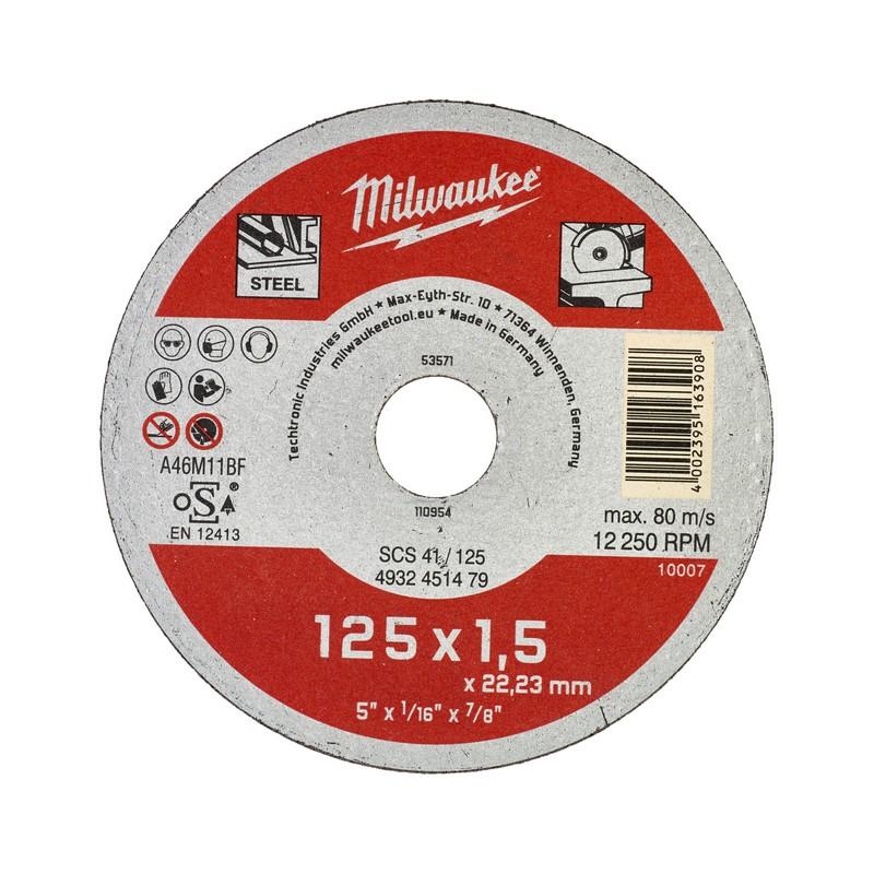 Milwaukee Accessoires metaaldoorslijpschijf SCS 41/125 (1,5) - 25 stuks - 4932451479