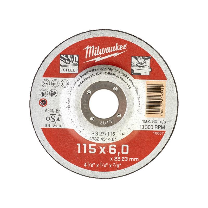 Milwaukee Accessoires metaalafbraamschijf SG 27/115 (6) - 25 stuks - 4932451481