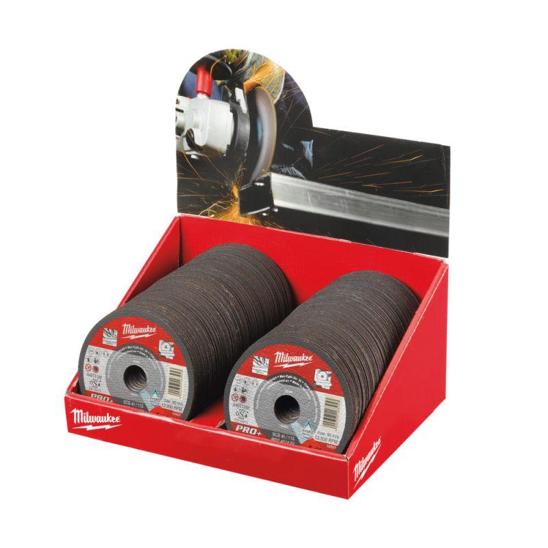 Milwaukee Accessoires Counterdisplay metaaldoorslijpschijf SCS41 115 x 1 mm PRO+ (200 stuks) - 4932451485