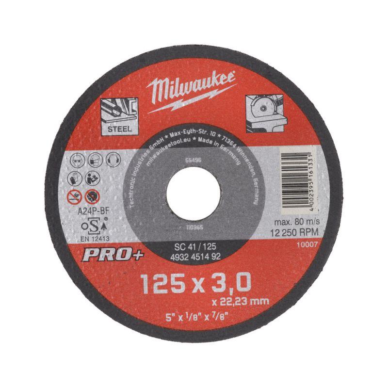 Milwaukee Accessoires Metaaldoorslijpschijf SC41 125 x 3 mm PRO+ - 25 stuks - 4932451492