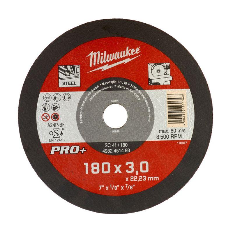 Milwaukee Accessoires Metaaldoorslijpschijf SC41 180 x 3 mm PRO+ - 25 stuks - 4932451493