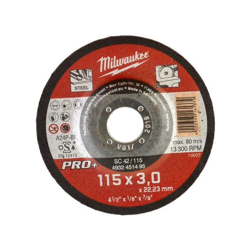 Milwaukee Accessoires Metaaldoorslijpschijf SC42 115 x 3 PRO+ - 25 stuks - 4932451495