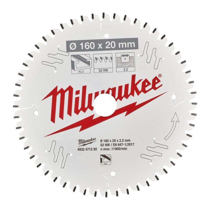 Milwaukee Accessoires Cirkelzaagblad P W 160x20x2,2x52TF - 4932471292