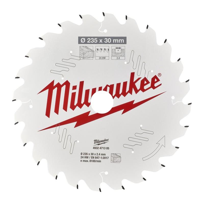 Milwaukee Accessoires Cirkelzaagblad P W 235x30x2,4x24ATB - 4932471305