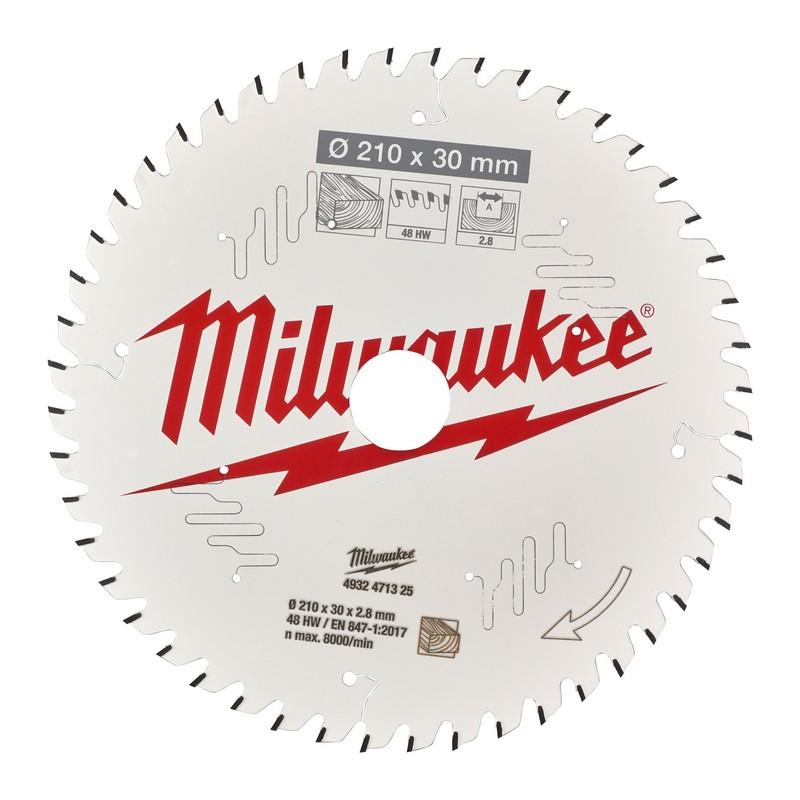 Milwaukee Accessoires Cirkelzaagblad MS W 210x30x2.8x48ATB - 4932471325