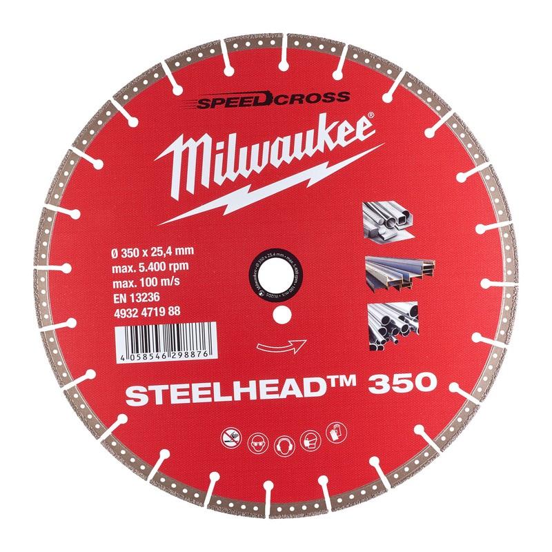 Milwaukee Accessoires DIAMOND CUTT.WHEEL DiaBl DH STEELHEAD 350 - 1 pc - 4932471988