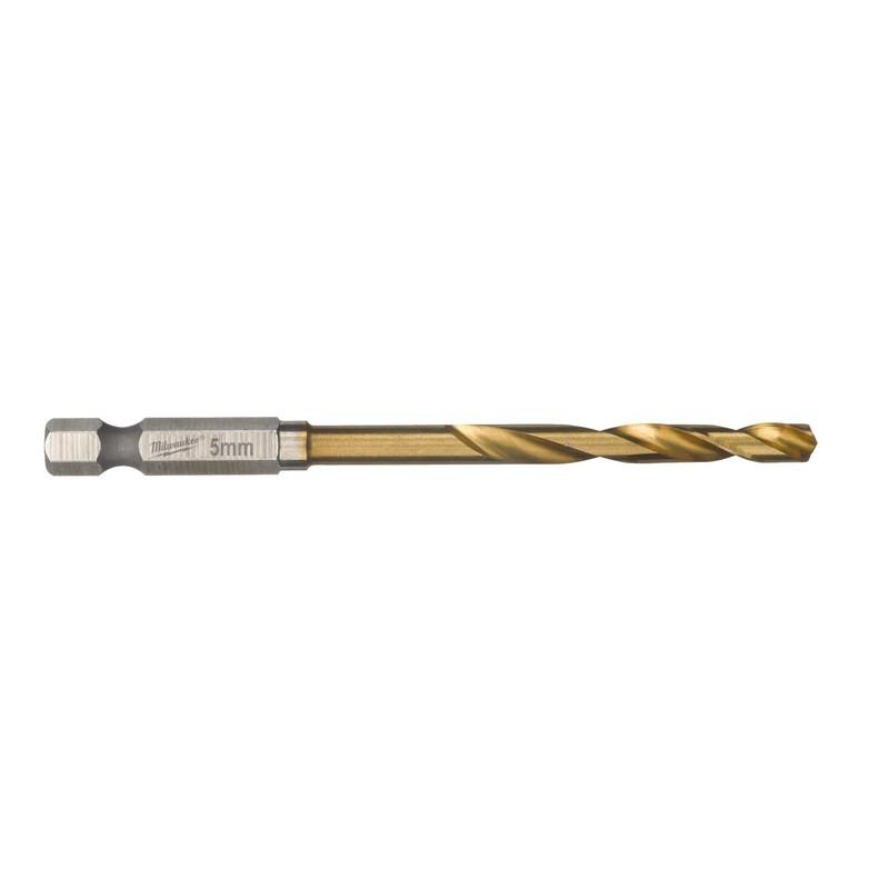 Milwaukee Accessoires Metaalboor SWave HSS-G Ti. 5mm -10pcs - 4932478180