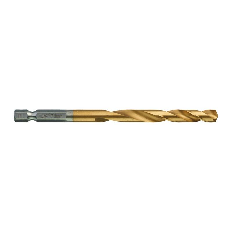 Milwaukee Accessoires Metaalboor SWave HSS-G Ti. 7mm -5pcs - 4932478182