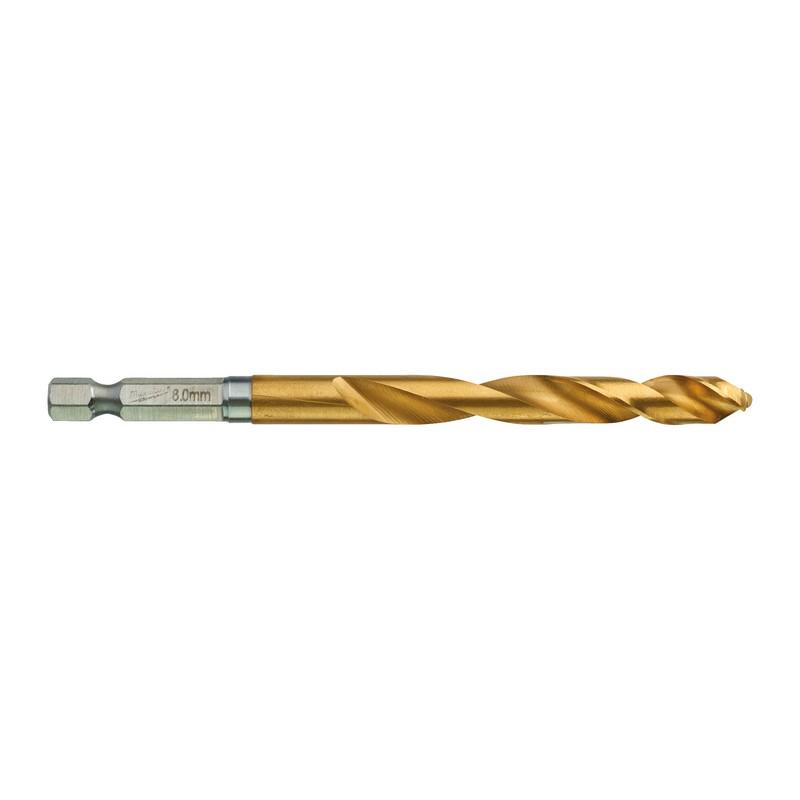 Milwaukee Accessoires Metaalboor SWave HSS-G Ti. 8mm -5pcs - 4932478183