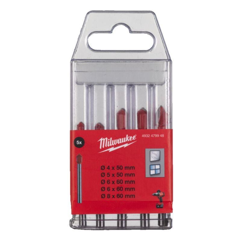 Milwaukee Accessoires Borenset | glas en keramiek | 4-8 mm - 4932479948