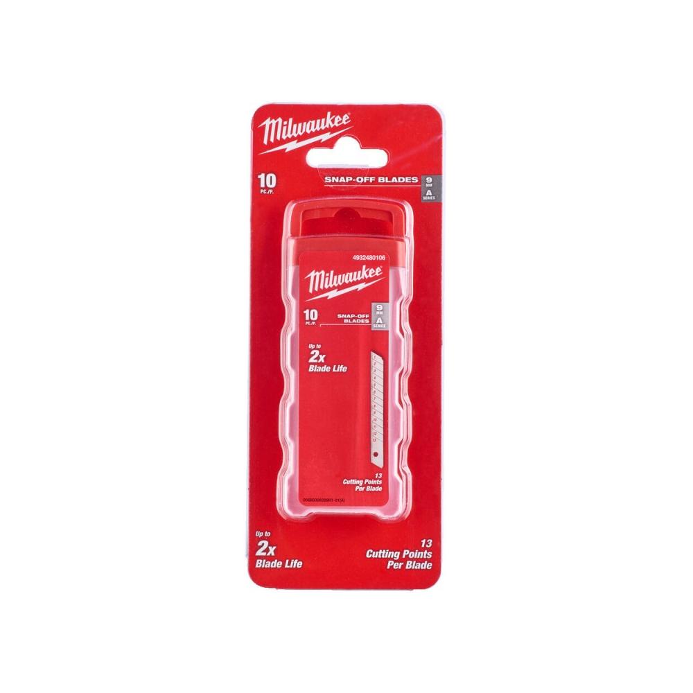 Milwaukee Accessoires Schuifmesjes 9 mm | 10-delig - 4932480106