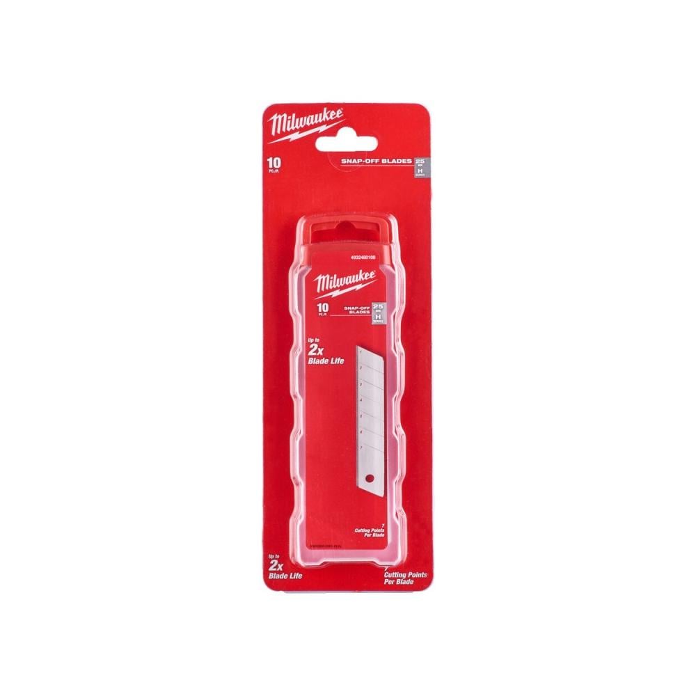 Milwaukee Accessoires Schuifmesjes 25 mm | 10-delig - 4932480108