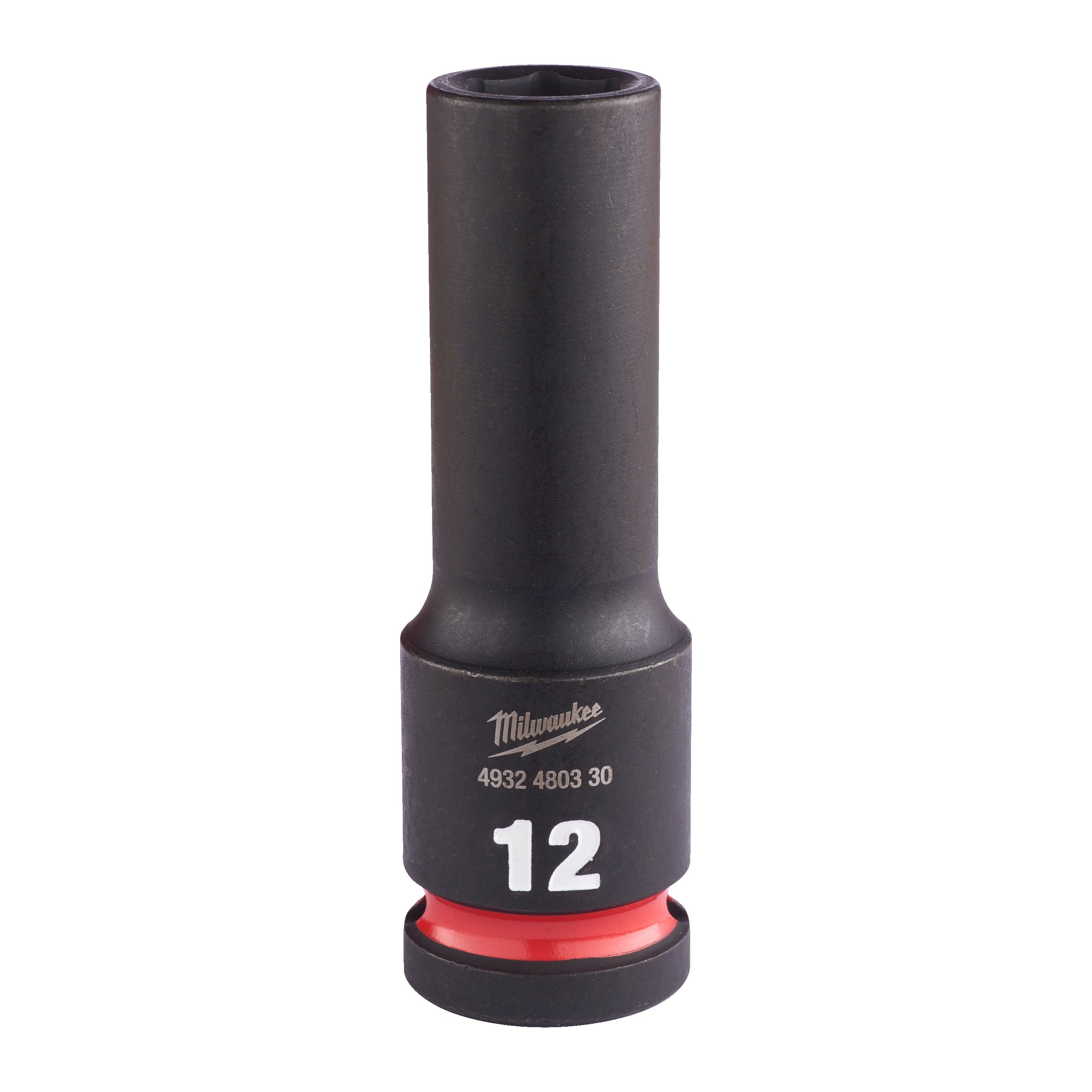 Milwaukee Accessoires SHOCKWAVE Krachtdop 1/2" lang 12 mm | 1 stuk - 4932480330