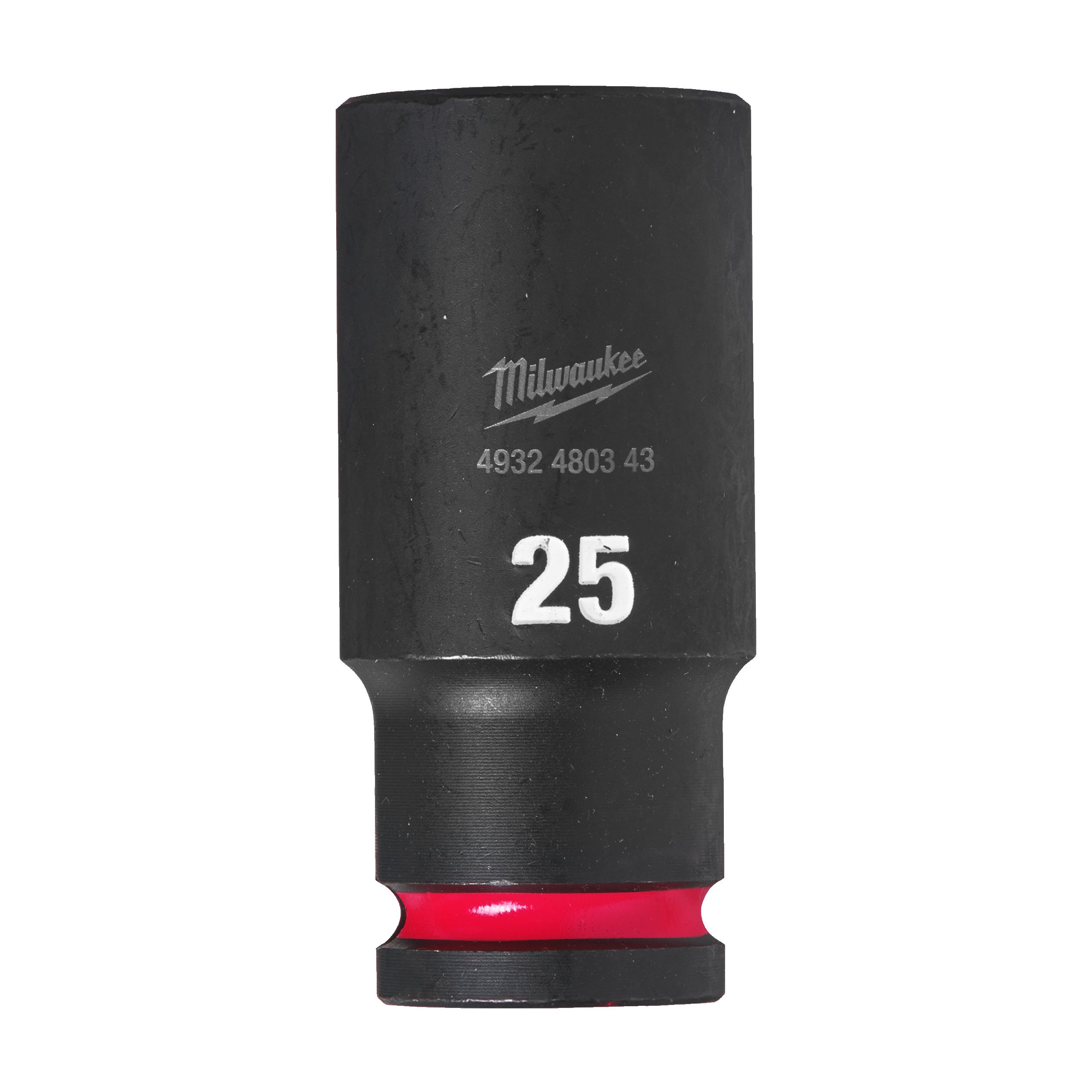 Milwaukee Accessoires SHOCKWAVE Krachtdop 1/2" lang 25 mm | 1 stuk - 4932480343
