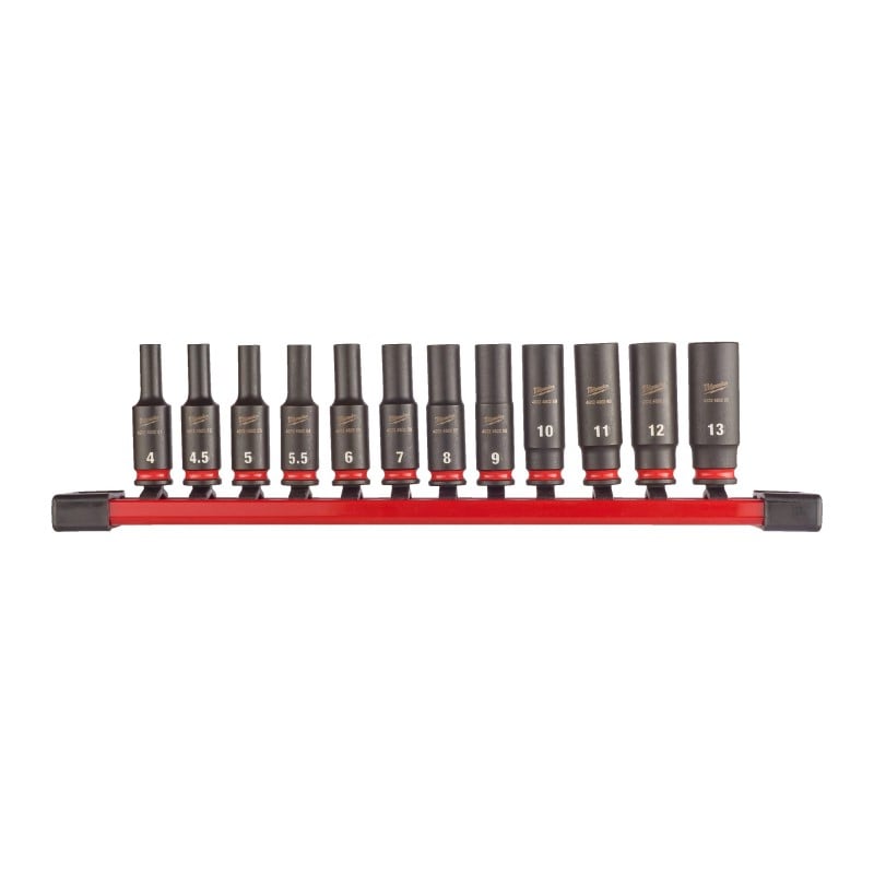 Milwaukee Accessoires ¼" | SHOCKWAVE | Slagdoppenset | (12 stuks) - 4932480453