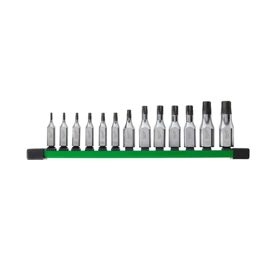 Milwaukee 1 4 en 3 8 aandrijving Torx bit dopsleutelset (13-delig) 4932480565