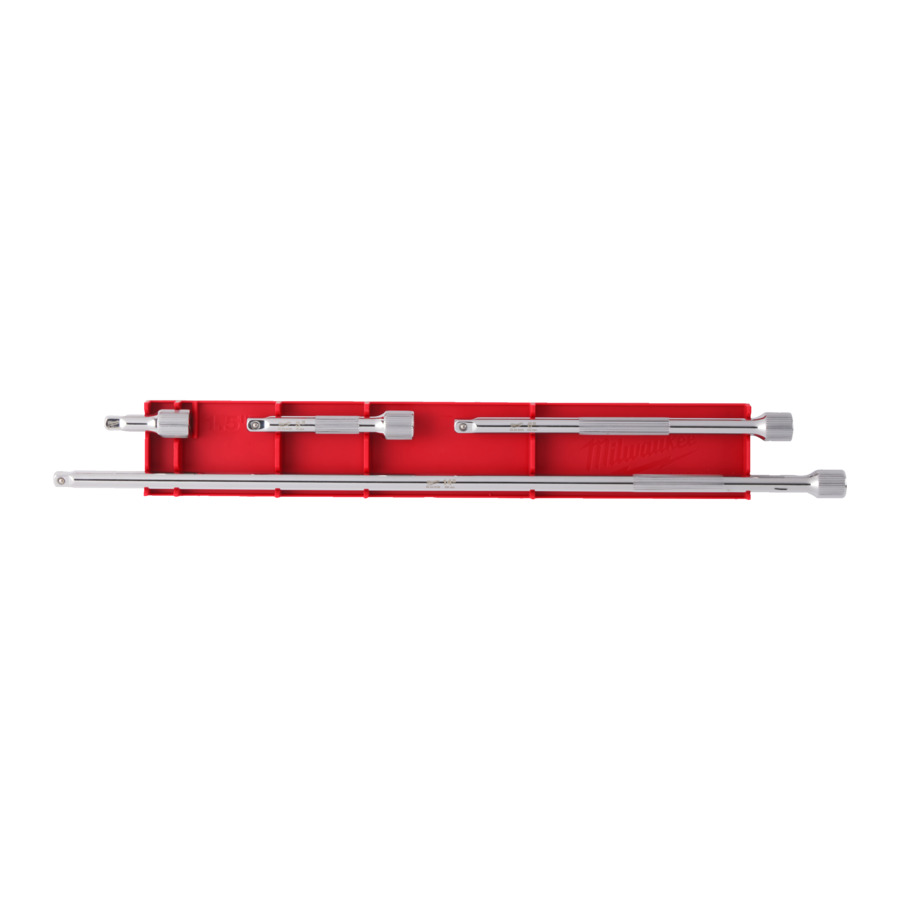 Milwaukee 1 4” verlengstukken voor dopsleutels | 4-delig | 1 4" 38 mm 76 mm 152 mm 356 mm 4932480637