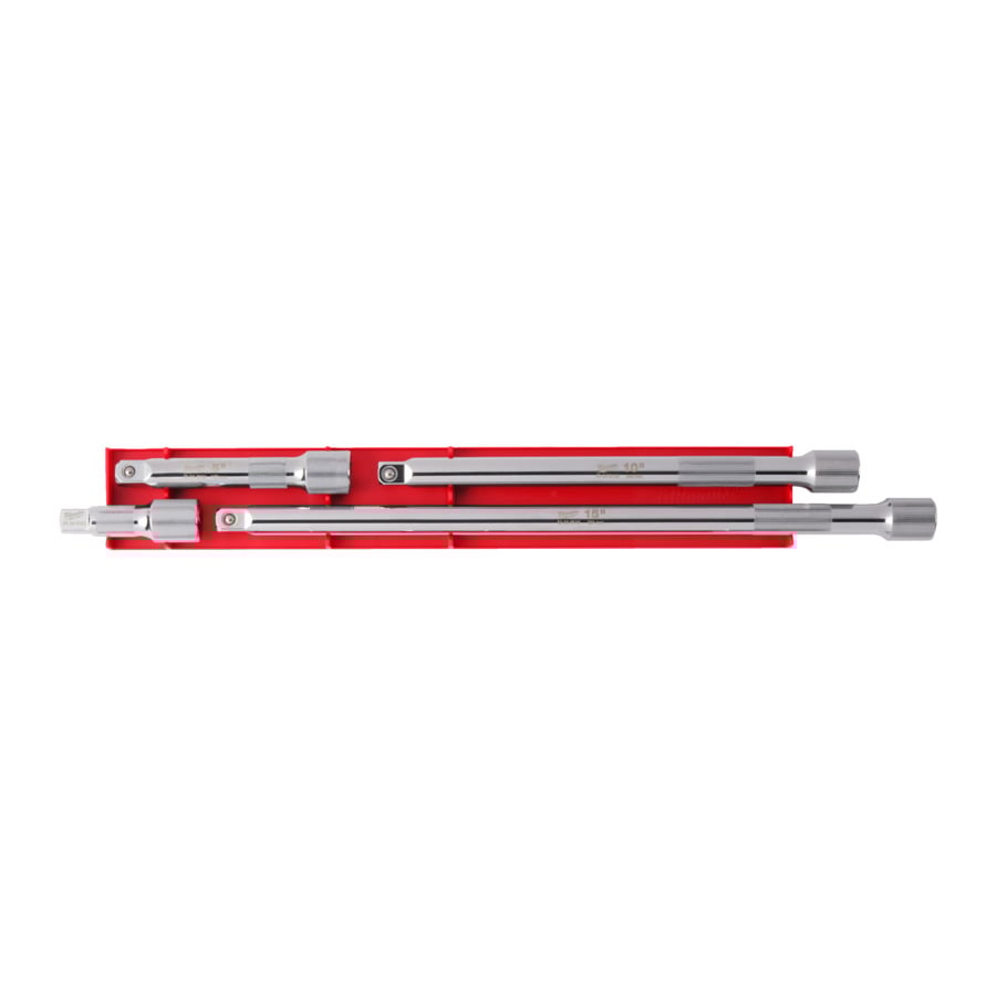 Milwaukee 1 2” verlengstukken voor dopsleutels | 4-delig | 1 2" 76 mm 127 mm 254 mm 381 mm 4932480639