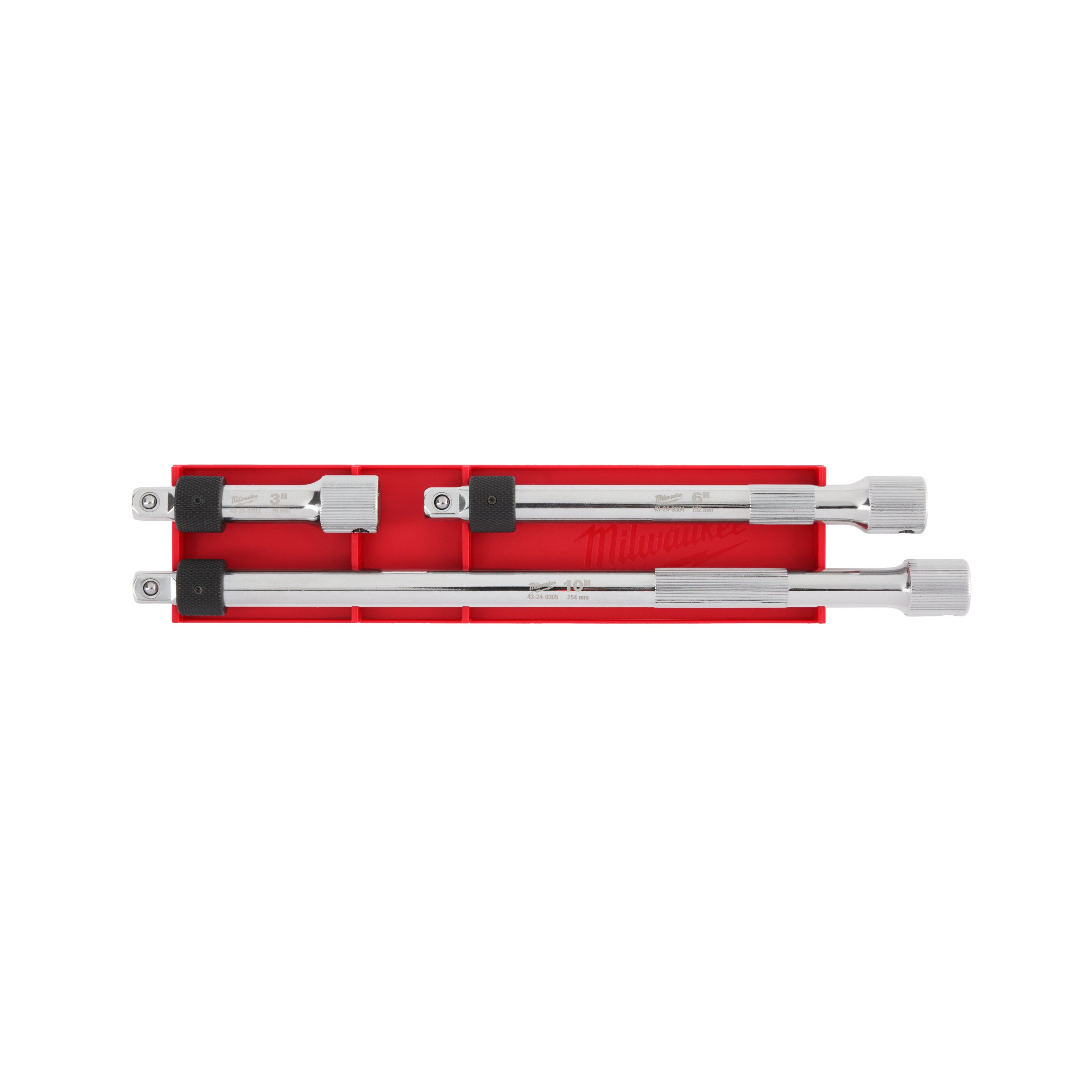 Milwaukee Verlengset | 3/8" aandrijving | Vergrendelbaar | 3-delig - 4932480644