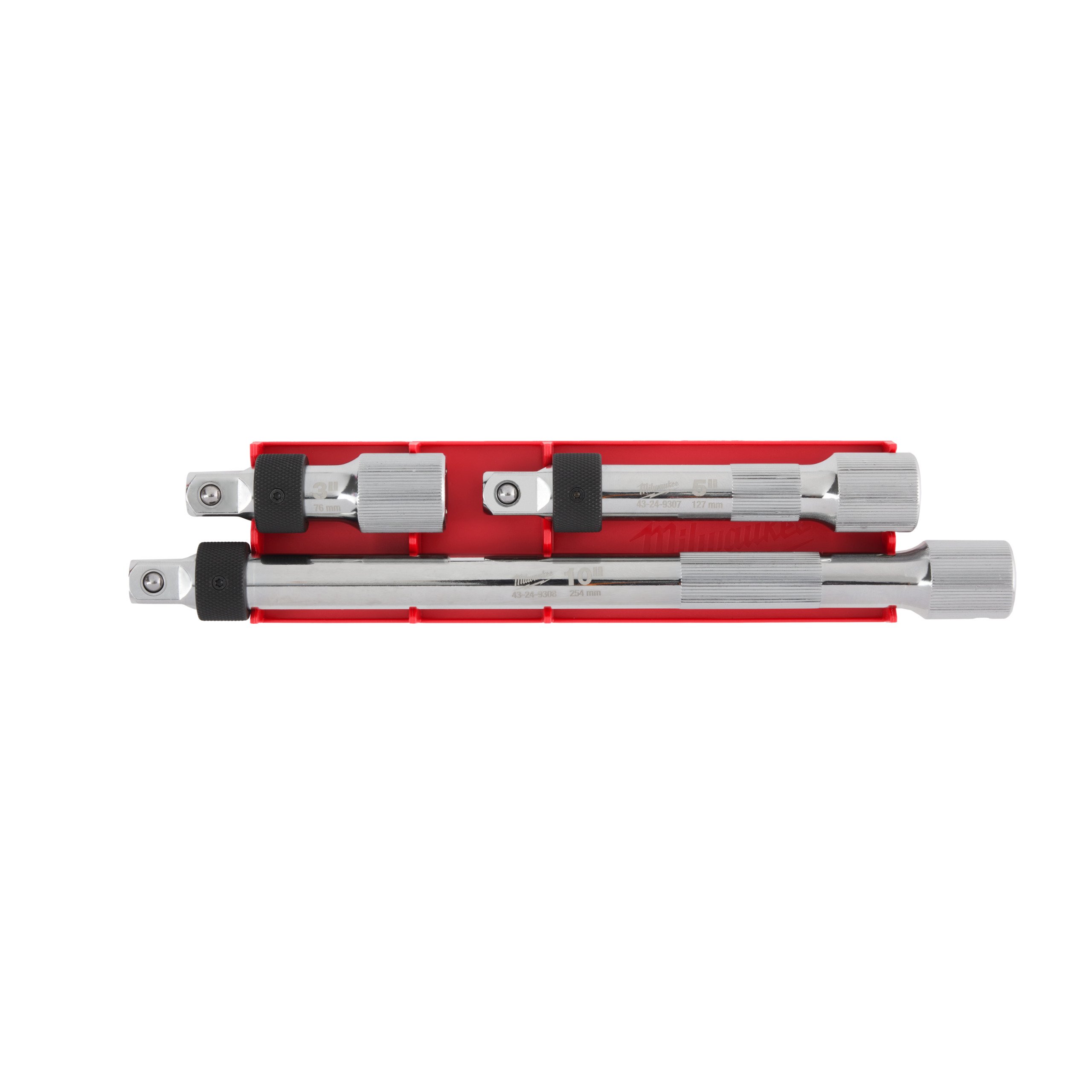 Milwaukee Aandrijving | 1/2" | Vergrendelbare Verlengstukkenset | 3-delig - 4932480645