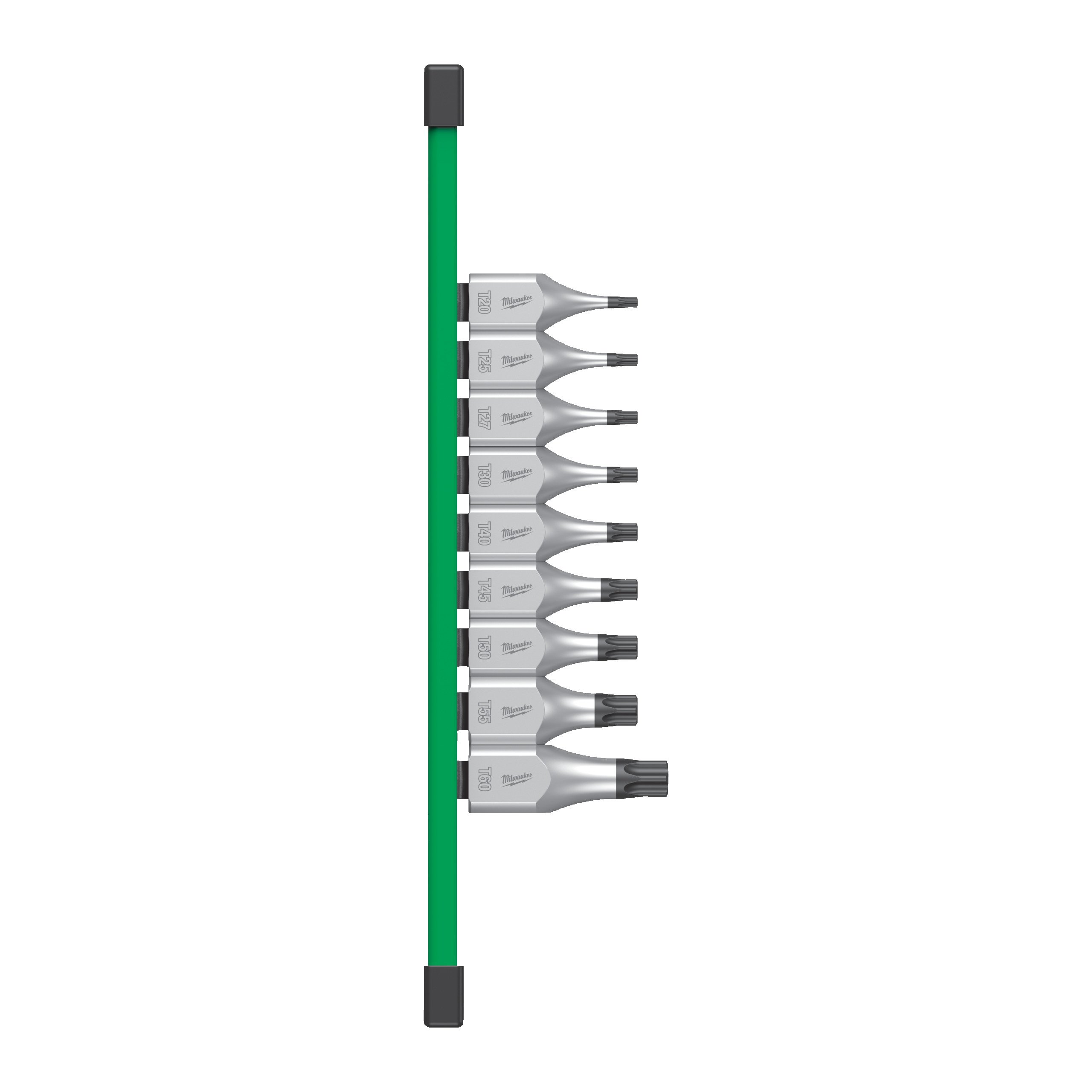 Milwaukee Doppenset | 1/2" FOUR FLAT™ | op rail | 9-delig - 4932480822