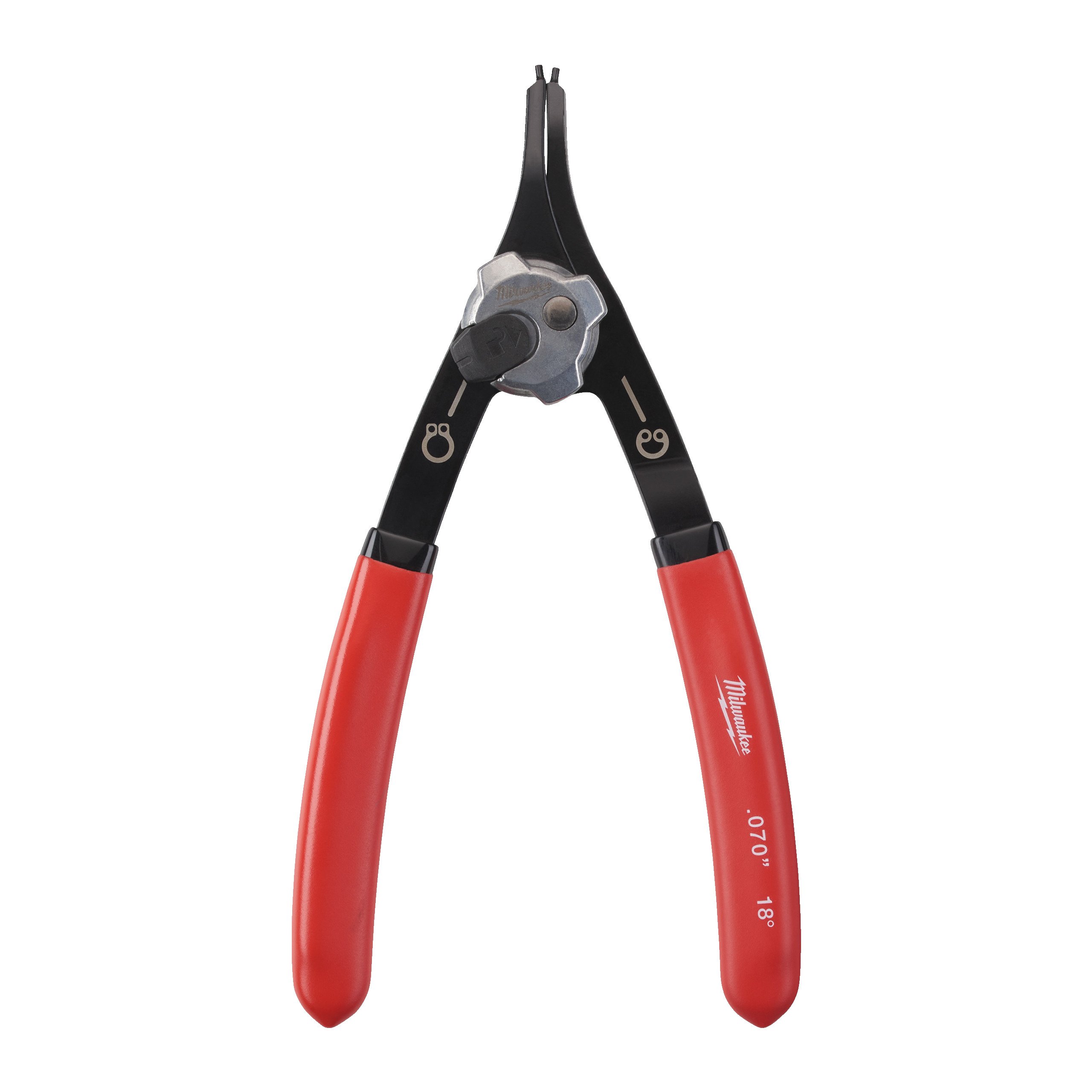 Milwaukee Large Circlip Plier Straight Borgveertang groot recht 1 8 mm punt 4932492493