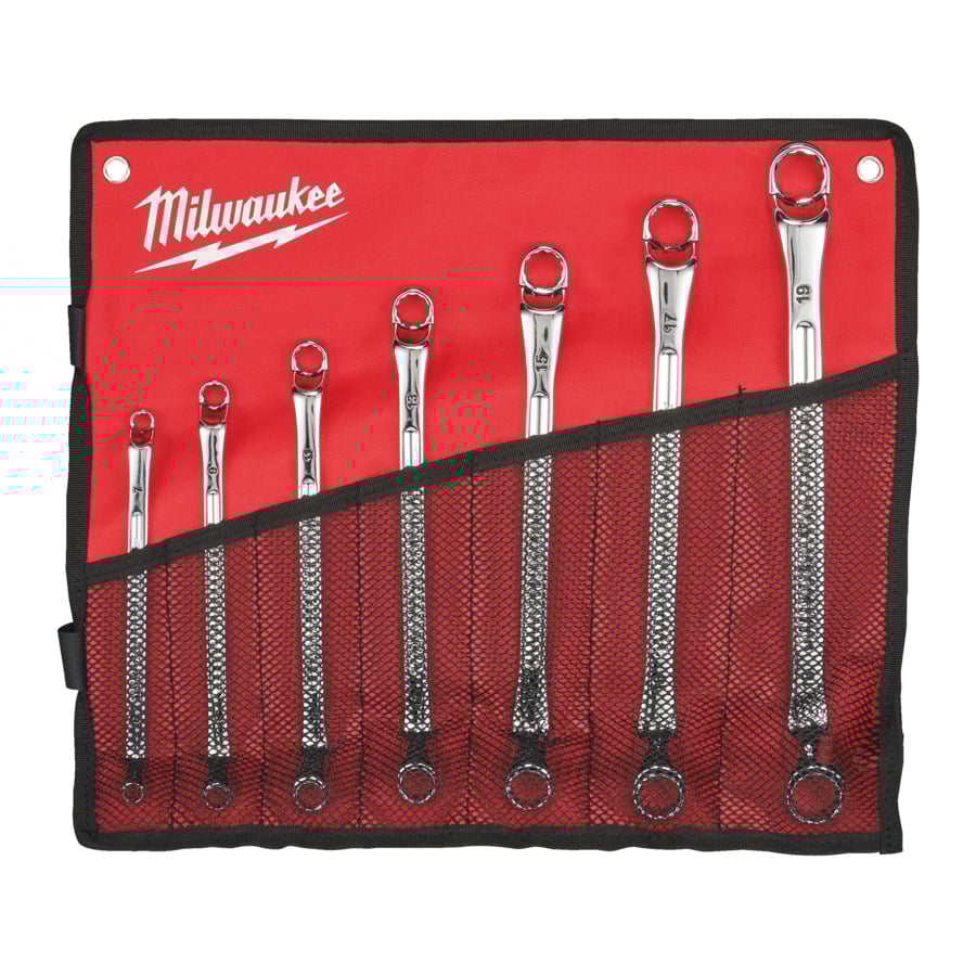 Milwaukee Dubbele ringsleutelset (7-delig) (6x7, 8x9,10x11, 12x13, 14x15, 16x17, 18x19 mm) - 4932492737