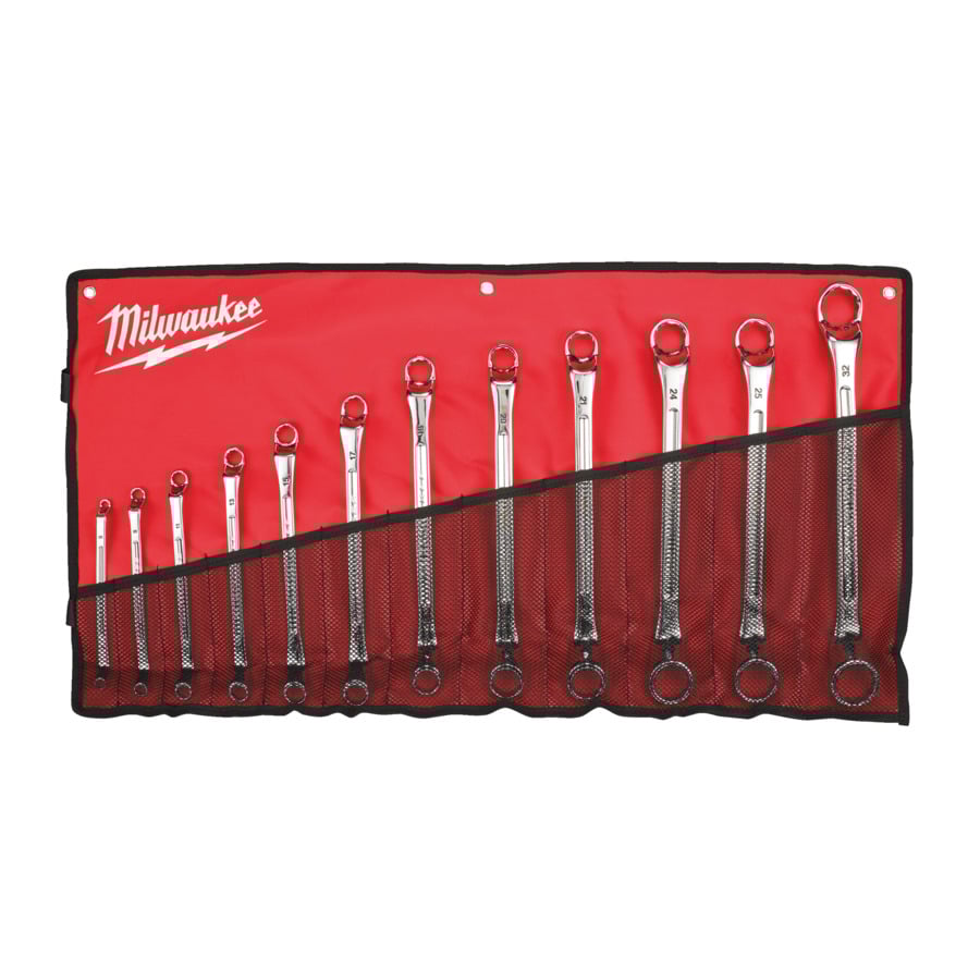 Milwaukee Dubbele ringsleutelset (12-delig) (6x7, 8x9,10x11, 12x13, 14x15, 16x17, 18x19, 20x22, 21x23, 24x27, 25x28, 30x32 mm) - 4932492738